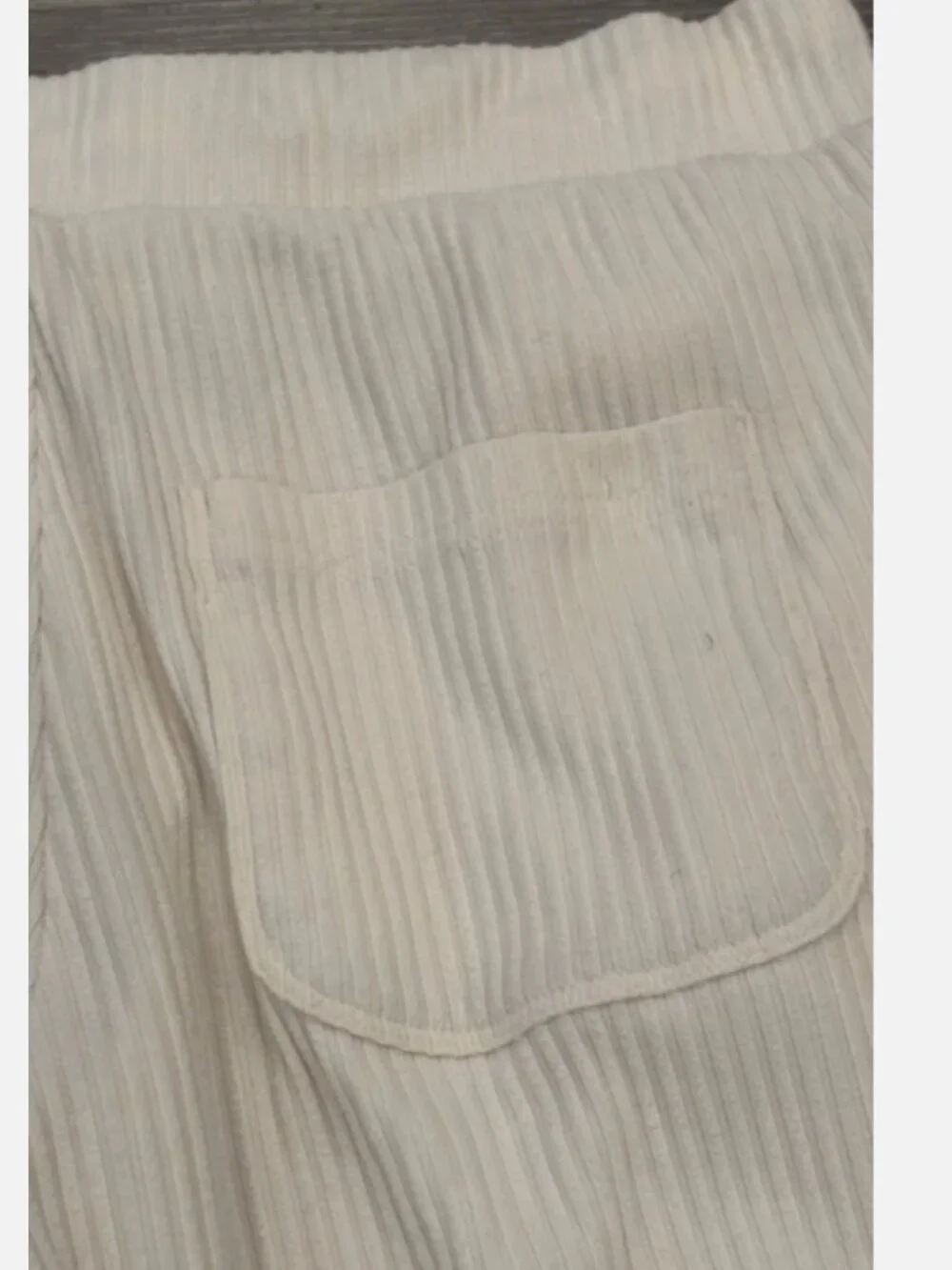 Alo Yoga Muse Sweatpants Womens S Ivory Ribbed Jogger Drawstring Stretch
